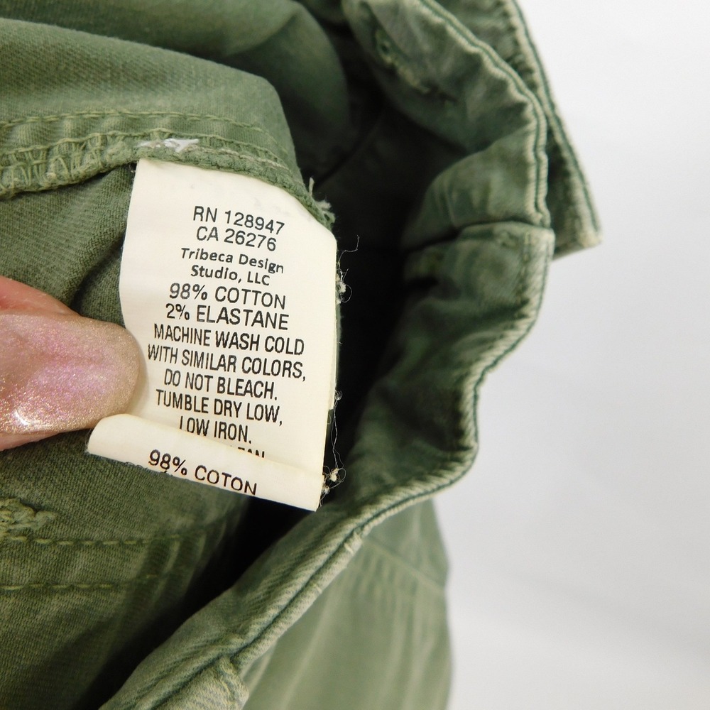 Nili Lotan Cropped Military Pant Olive Green Utility Cargo Trousers Size 4 USA - Picture 5 of 6